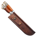 Kit Churrasco - Faca e Chaira Cabo Nossa Senhora - Forja Bruta