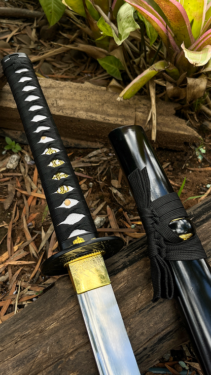 Katana Samurai Decorativa - Cabo Tsuka Tradicional - 27 Polegadas